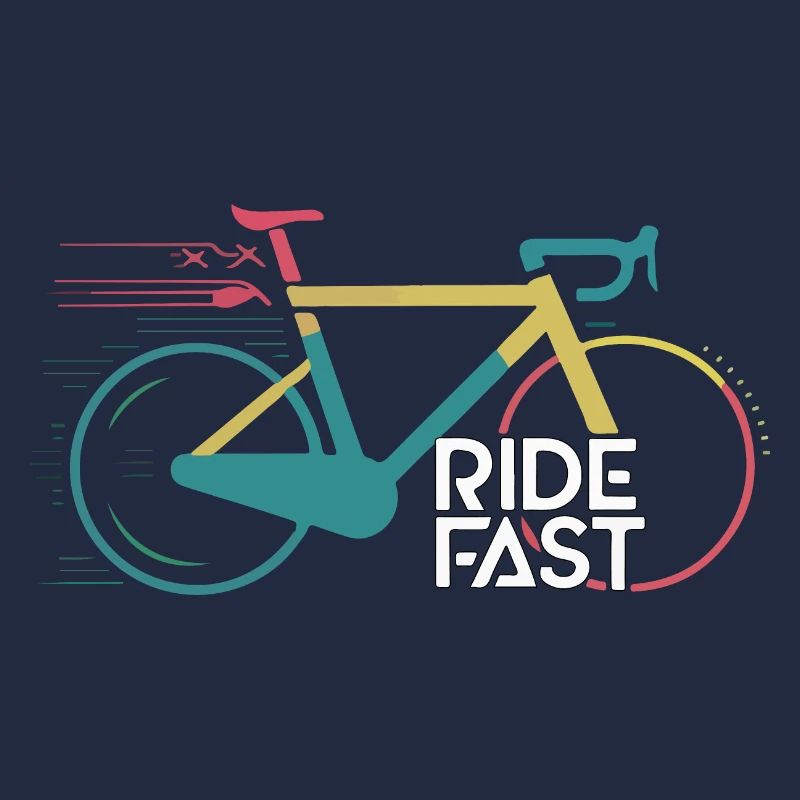 Conception d’impression de vélo de vitesse vive