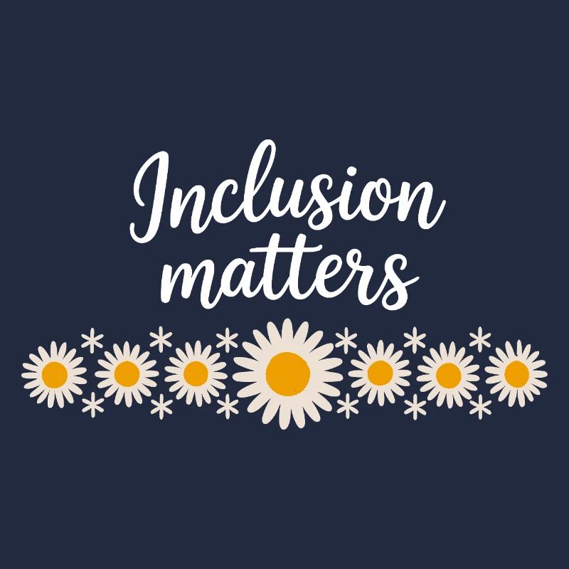 Inclusion matters mit Blütenkette