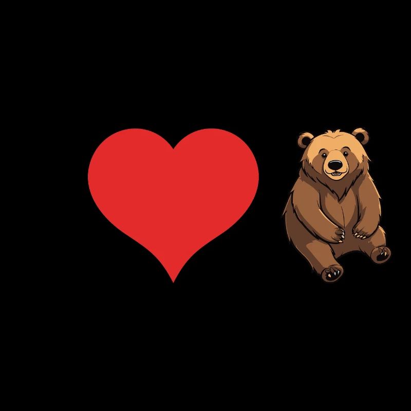 I love Bears - Cute Animal Design