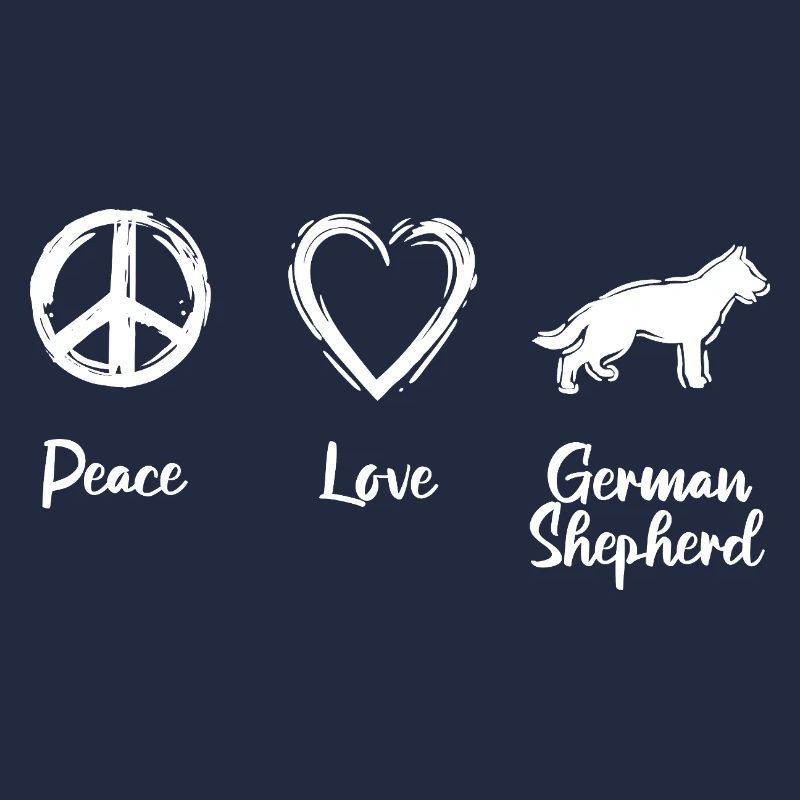 Peace Love German Shepherd