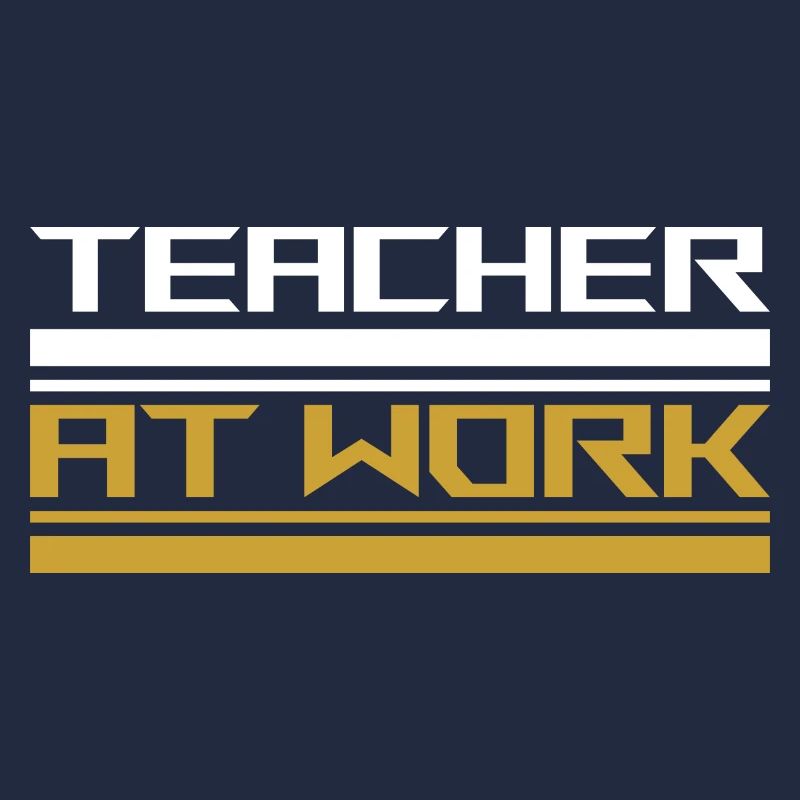 Teacher at work white