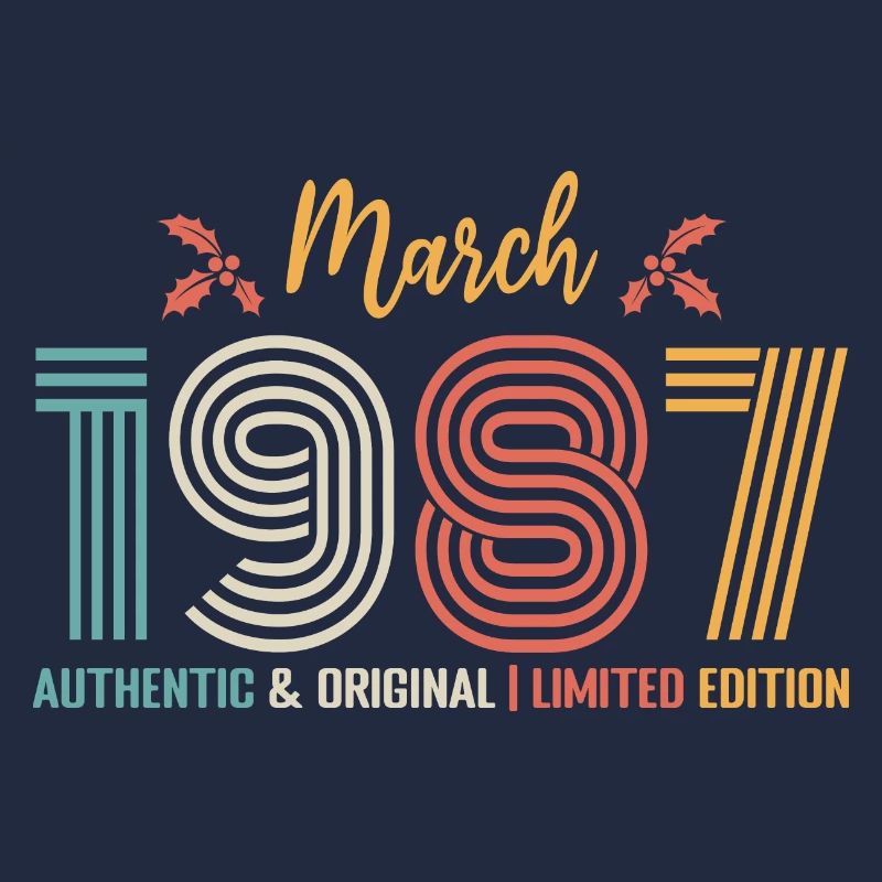 Mars 1987 anniversaire Mars 1987 rétro