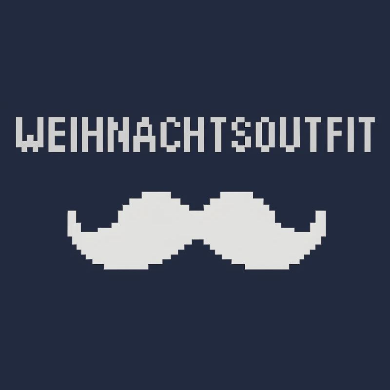 Moustache de tenue de Noël Pixel