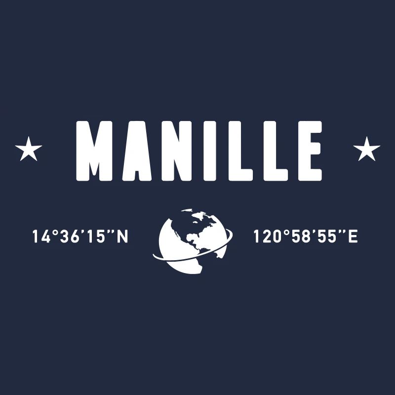 Manille Philippines Coordonnées Terre Blanc