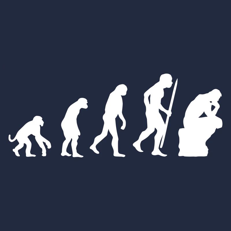 Evolution der Denker Philosophie Philosoph Lustige