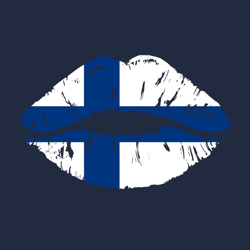 Bouche du drapeau finlandais