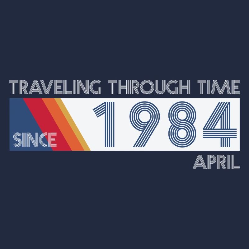 Funny Zeitreise Geburtstags Design April 1984