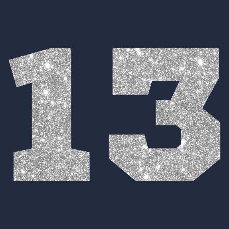 Nummer 13 Pink Glitter - 13. Geburtstag