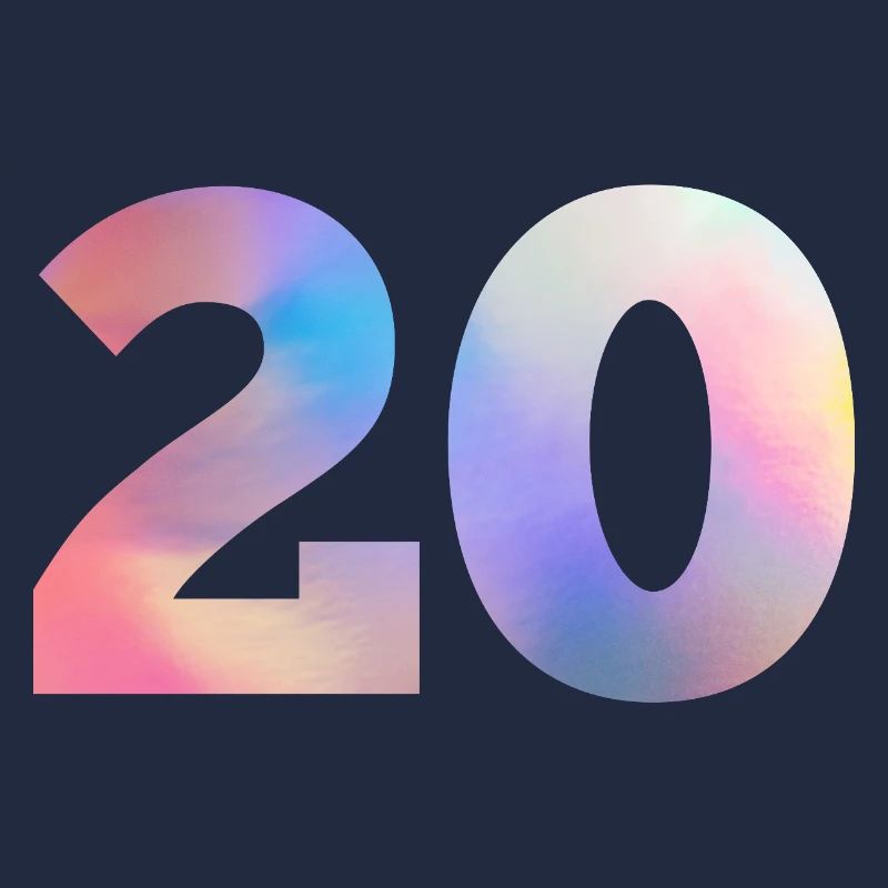 Numéro 20 coloré