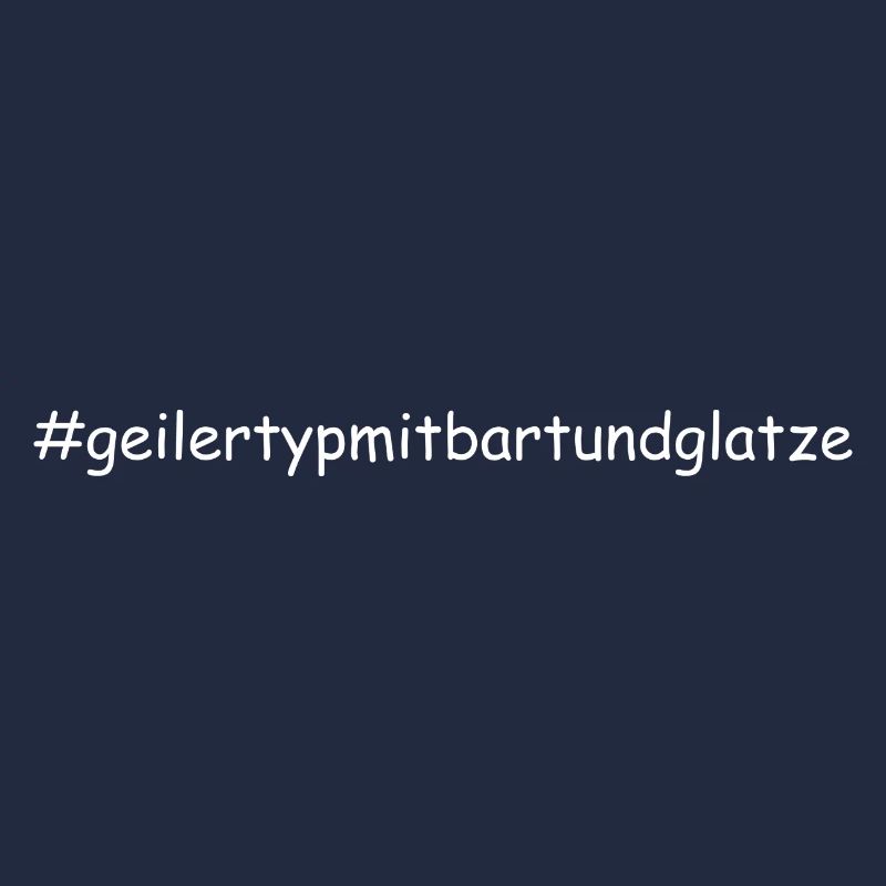 Geiler Typ Mit Bart & Glatze Glatzkopf Bartträger