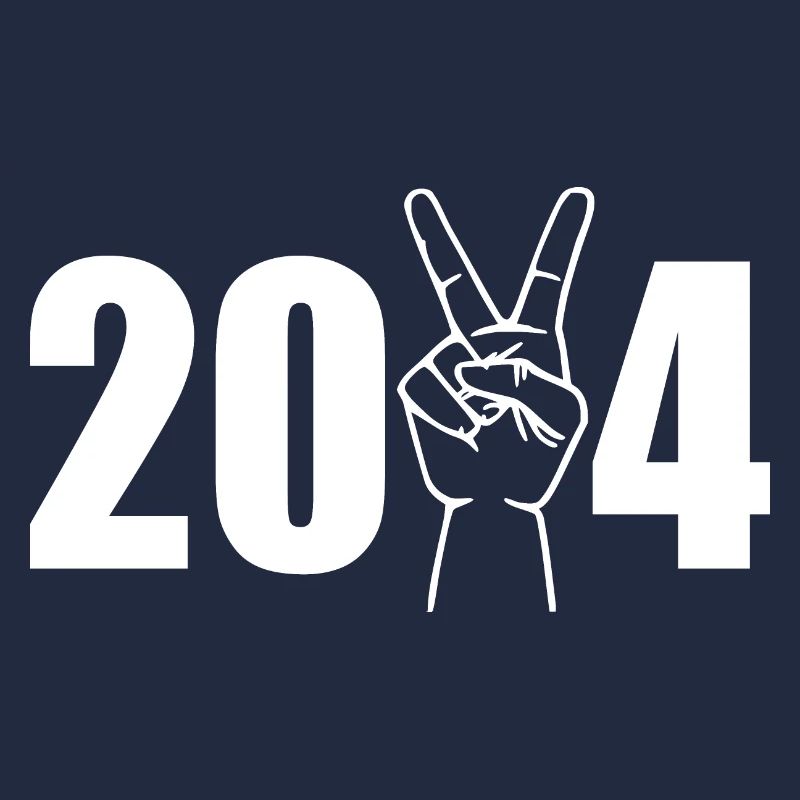 2024 Hand with victory sign