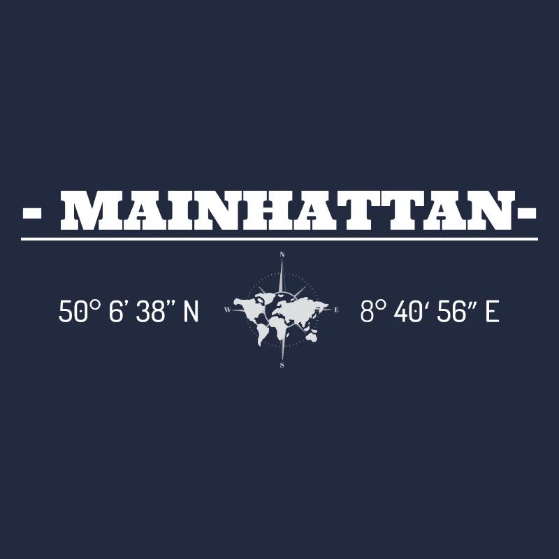Coordinates Frankfurt am Main Mainhattan