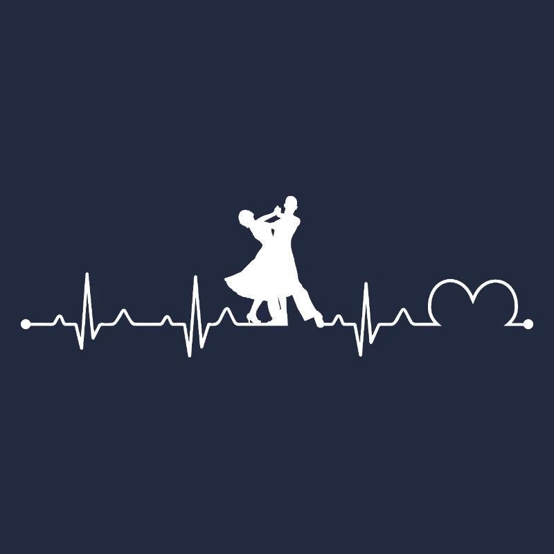 Danse de salon Hearbeat EKG Danseur Valse Tango