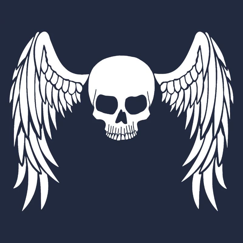 White winged skull