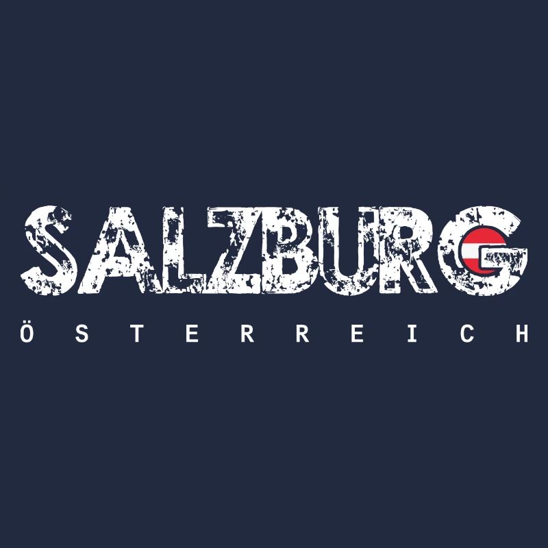 Salzburg Austria Distressed Text