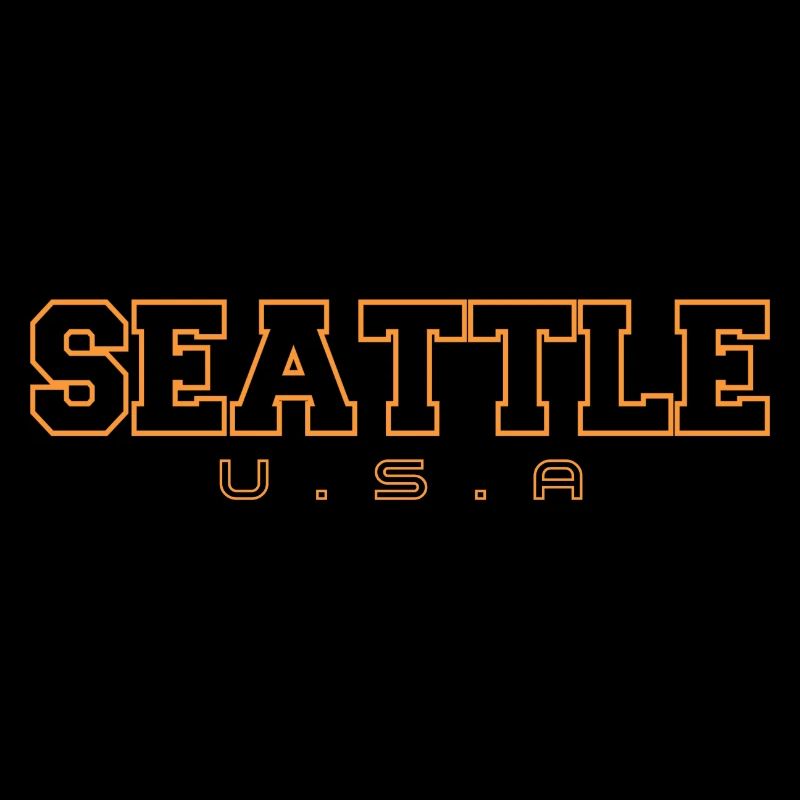 Seattle U.S.A. Schriftzug