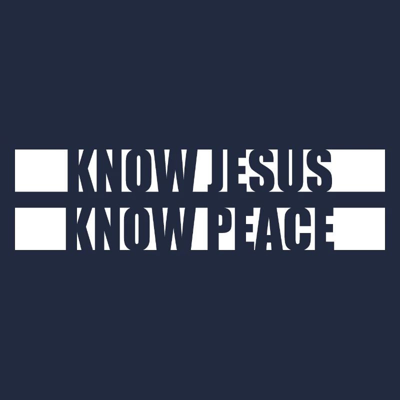 Know Jesus Know Peace No Hate Christian Bible Love