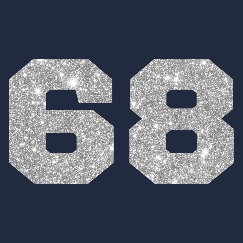 Nummer 68 Silberglitter - 68. Jahrestag