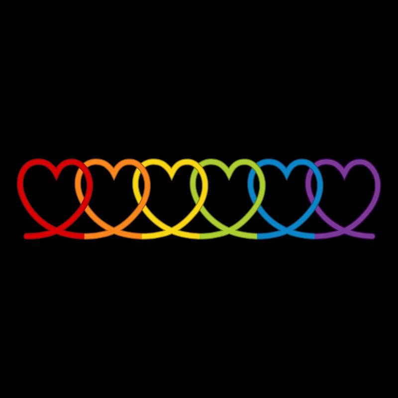 Regenbogen Herzen