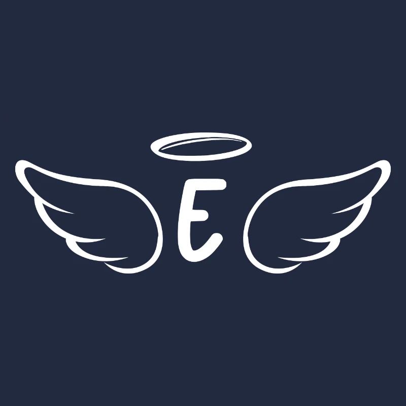 Lettre e ailes d’ange