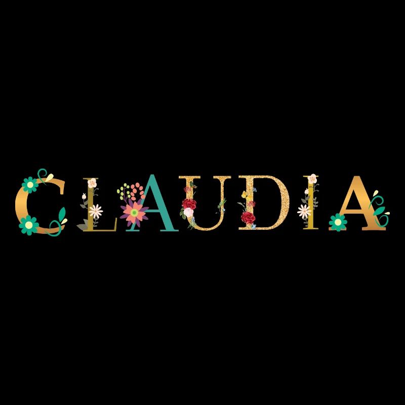 Le nom de CLAUDIA est fleuri