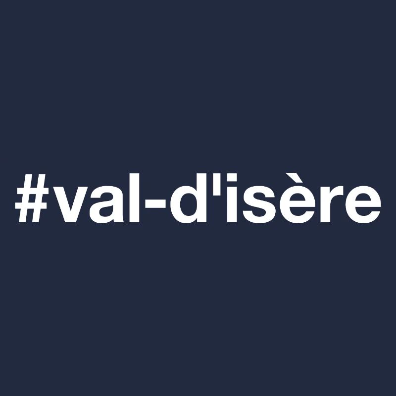 Hashtag de ski à Val-d’Isère