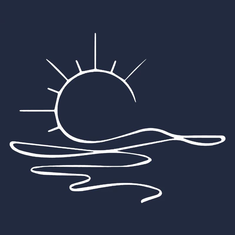Esquisse du coucher de soleil (blanc)