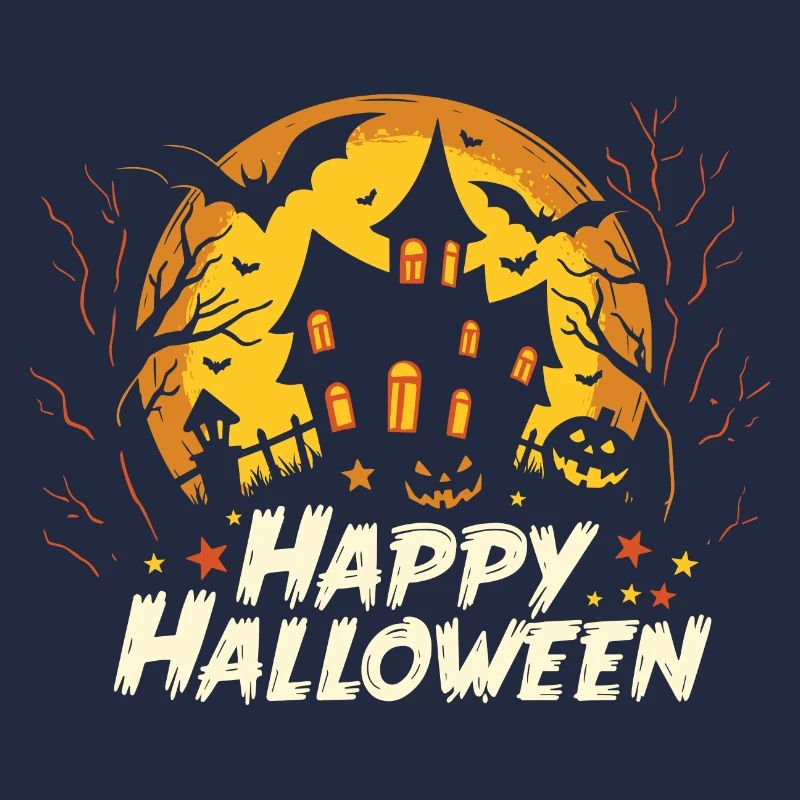 Joyeux Halloween Maison hantée - Effrayant