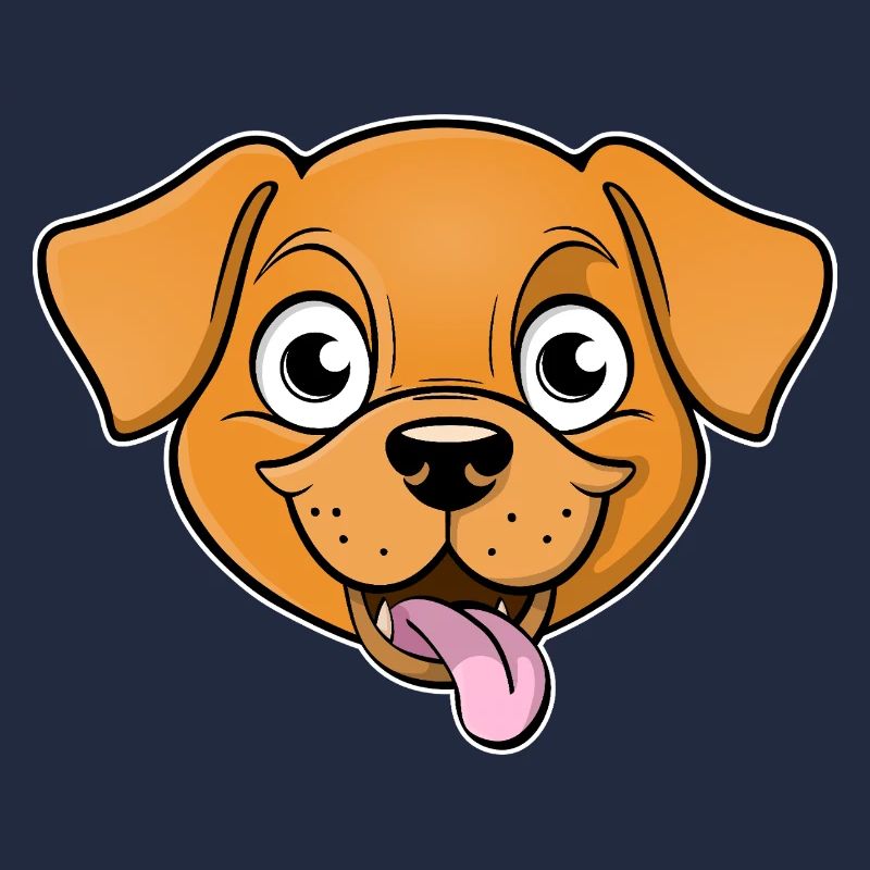 Image joyeuse de la tête d’un chien