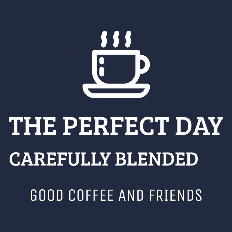 Perfekter Tag Kaffee und Freunde