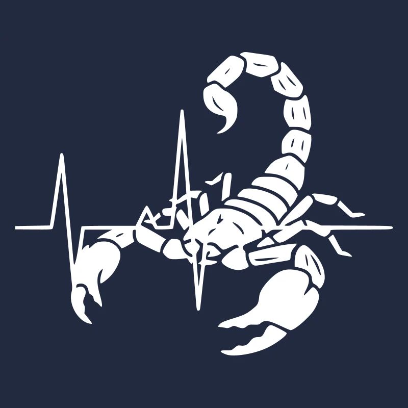 Silhouette du Scorpion ECG Clean Vector
