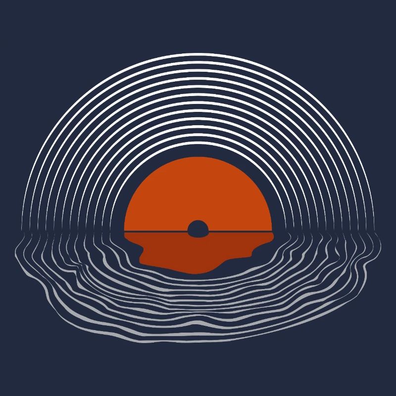 Design abstrait d’art au coucher de soleil