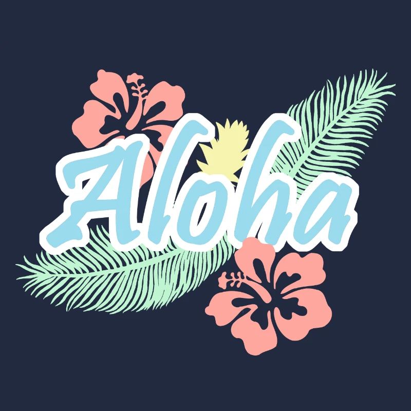 Aloha Tropical Summer Flowers