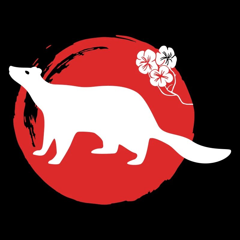 Marder Silhouette Japanisch