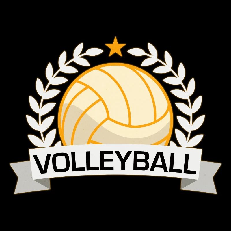 Volleyball Sieg-Abzeichen
