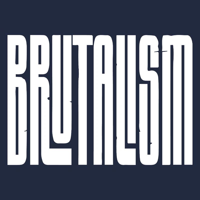 Brutalism Concrete Typography