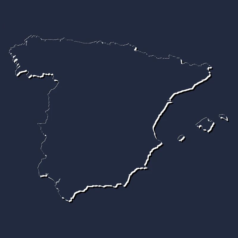 Spain | Map | Shadow