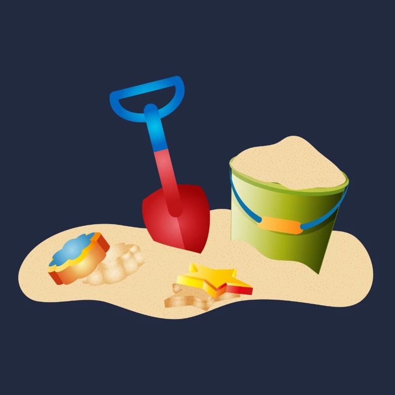 Sand Spielzeug am Strand oder im Sandkasten