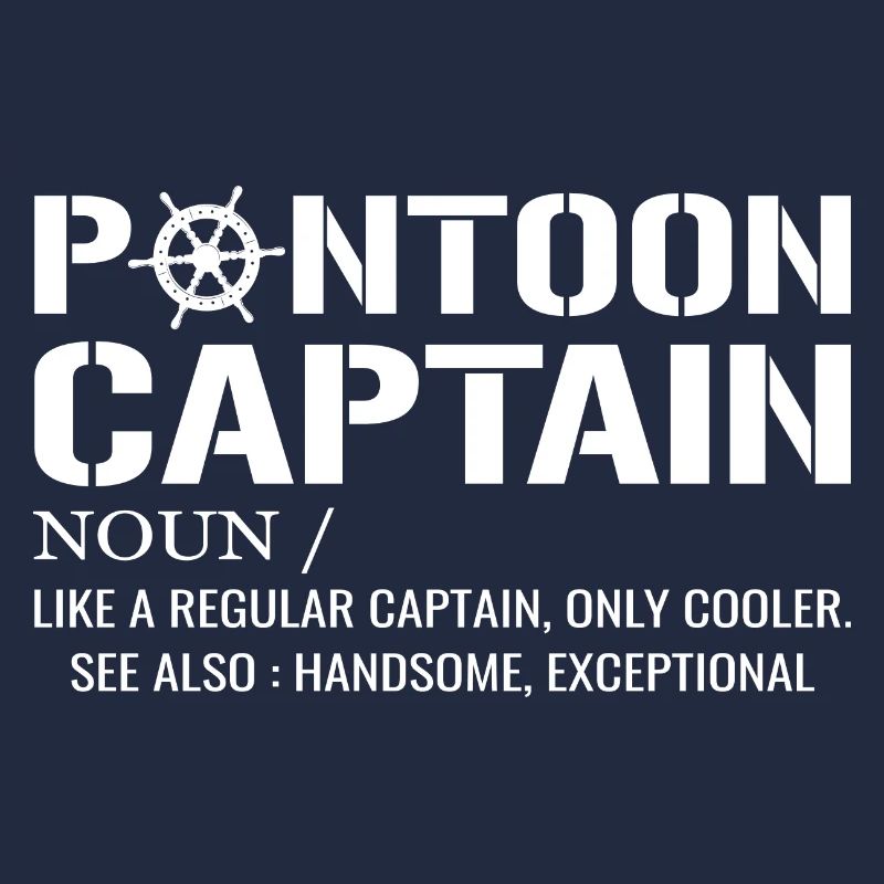 Ponton Kapitän Definition Lustiges Pontonboot