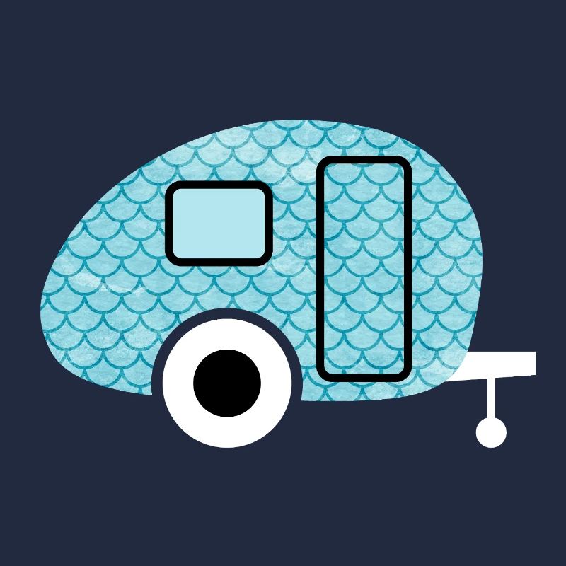 Caravan Fish Camping Caravan Shed Pattern