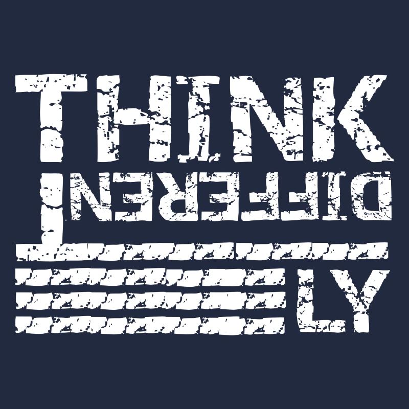 Anders denken – Grunge Typografie Design