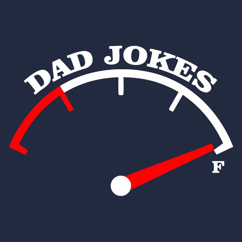 Dad Jokes Meter Tee Design