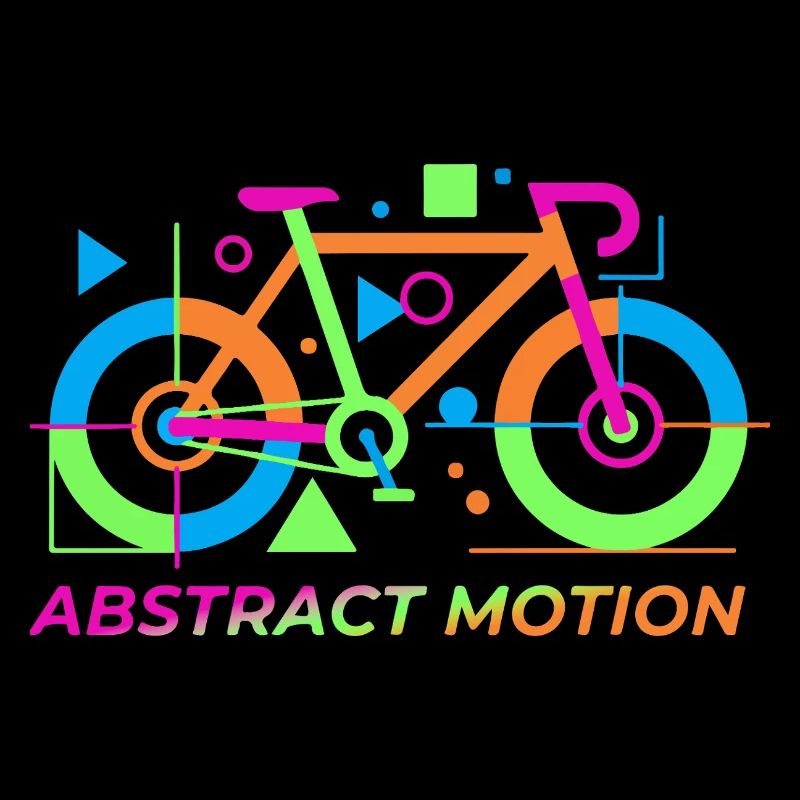 Neon Abstract Bicycle Motion