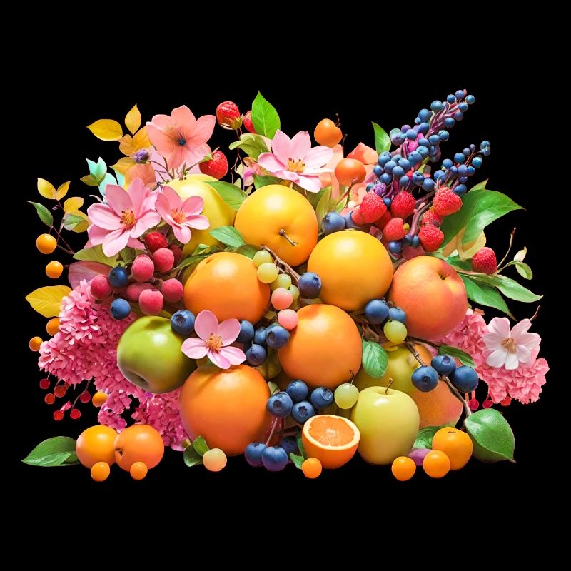 Früchte und Blüten