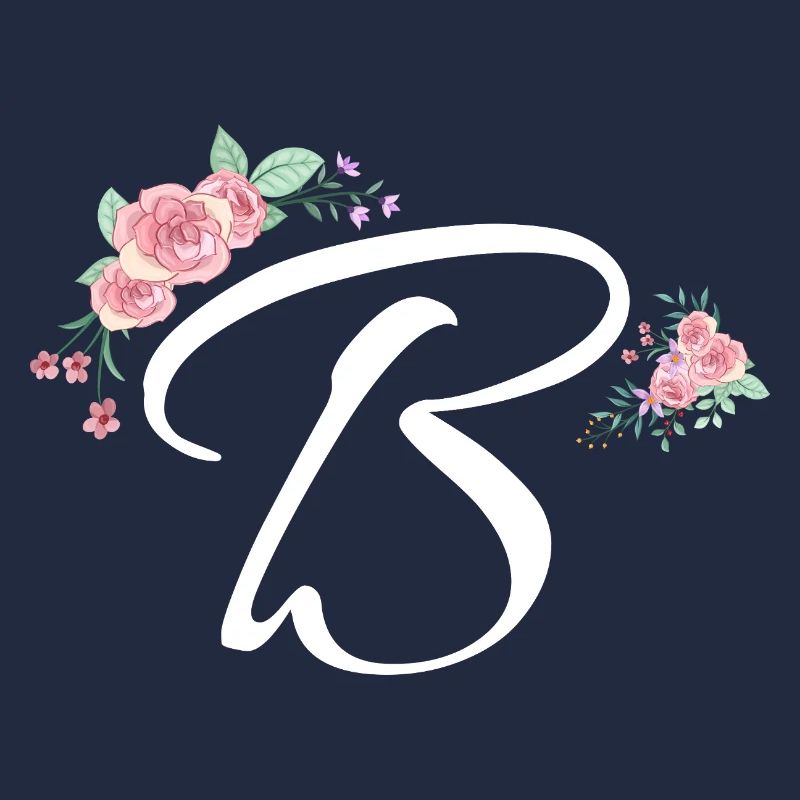 Lettre b fleurs