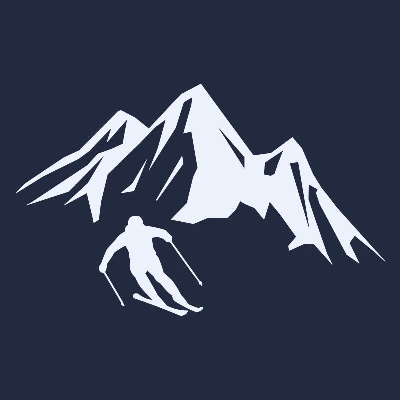 Summit Adventure Skier Silhouette