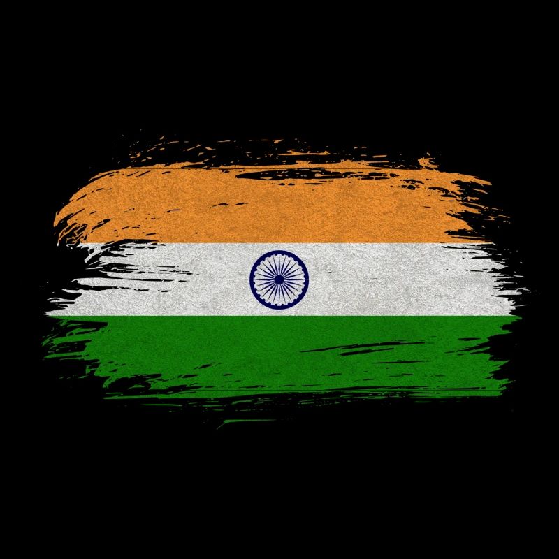 Inde Vintage Drapeau / Cadeau Delhi Calcutta