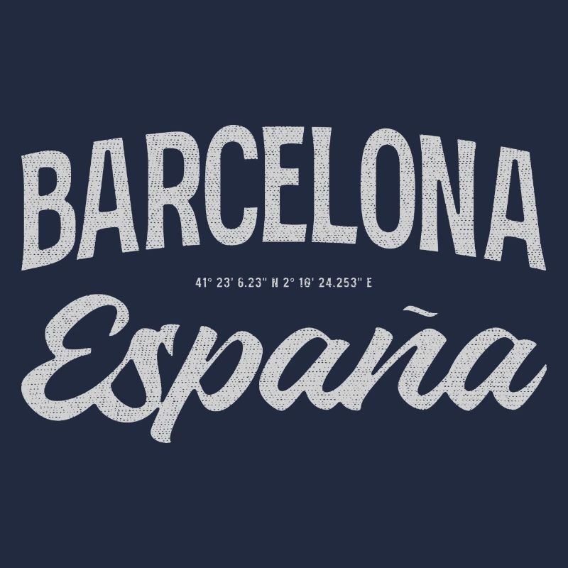 Barcelona Espana Script Design