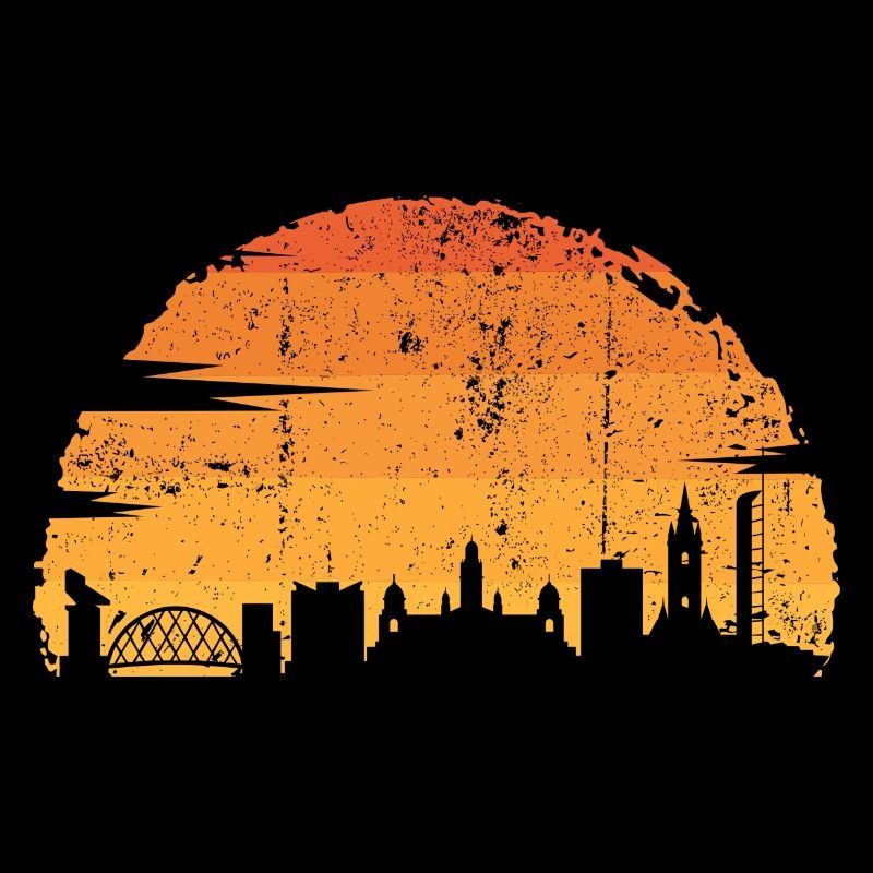 Sonnenuntergang Skyline Silhouette