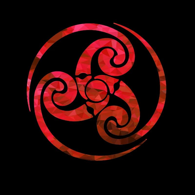 Noeud celtique rouge